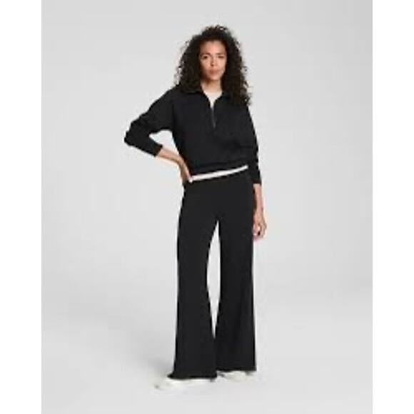 SPANX Pants - Spanx Air Essentials Wide Leg Pants Very Black Size S NWT Athleisure Weekend